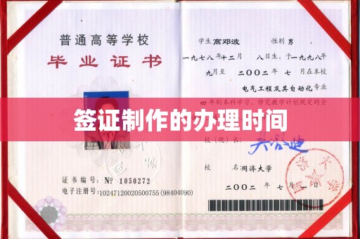 高州签证制作的办理时间