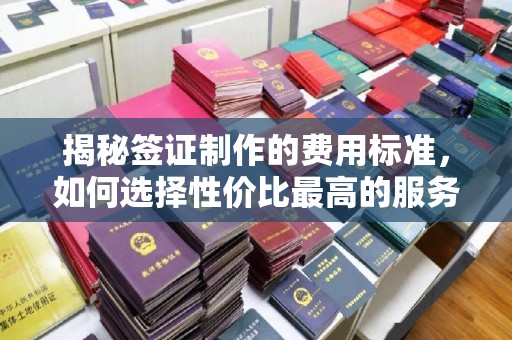 高州揭秘签证制作的费用标准，如何选择性价比最高的服务？